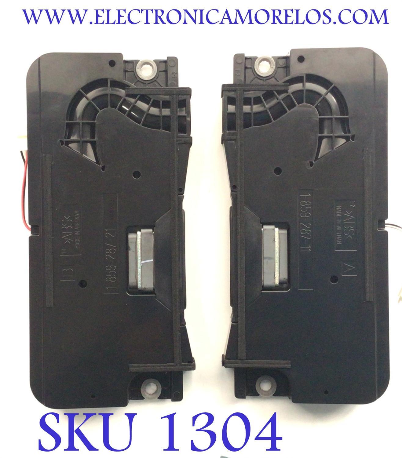 KIT DE BOCINAS PARA TV SONY / NUMERO DE PARTE 1-859-287-21 / 1-859-287-11 / VG9919 / VG9923 / PANEL V550QWME08 / MODELO XBR-55X850G / XBR55X850G